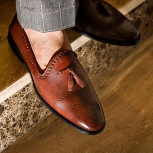 Custom Made Loafers Bespoke Handmade Loafers Real Leather Genuine Le Tailor Made Shoe