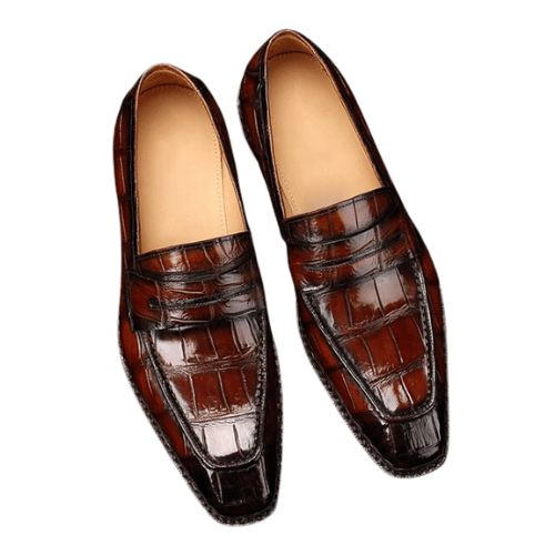 Alligator hot sale loafers men