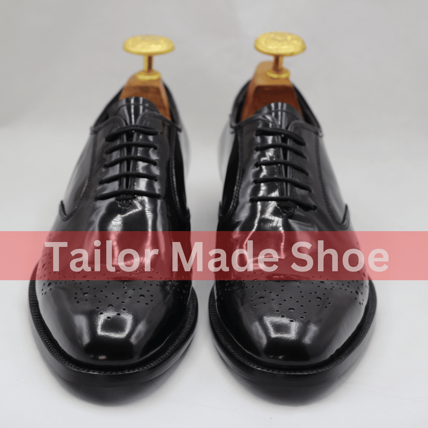 Handmade Black Oxford Shoes – Premium Patent Leather Design Timeless Black Leather Shoes – Perfect for Weddings & Business Wear