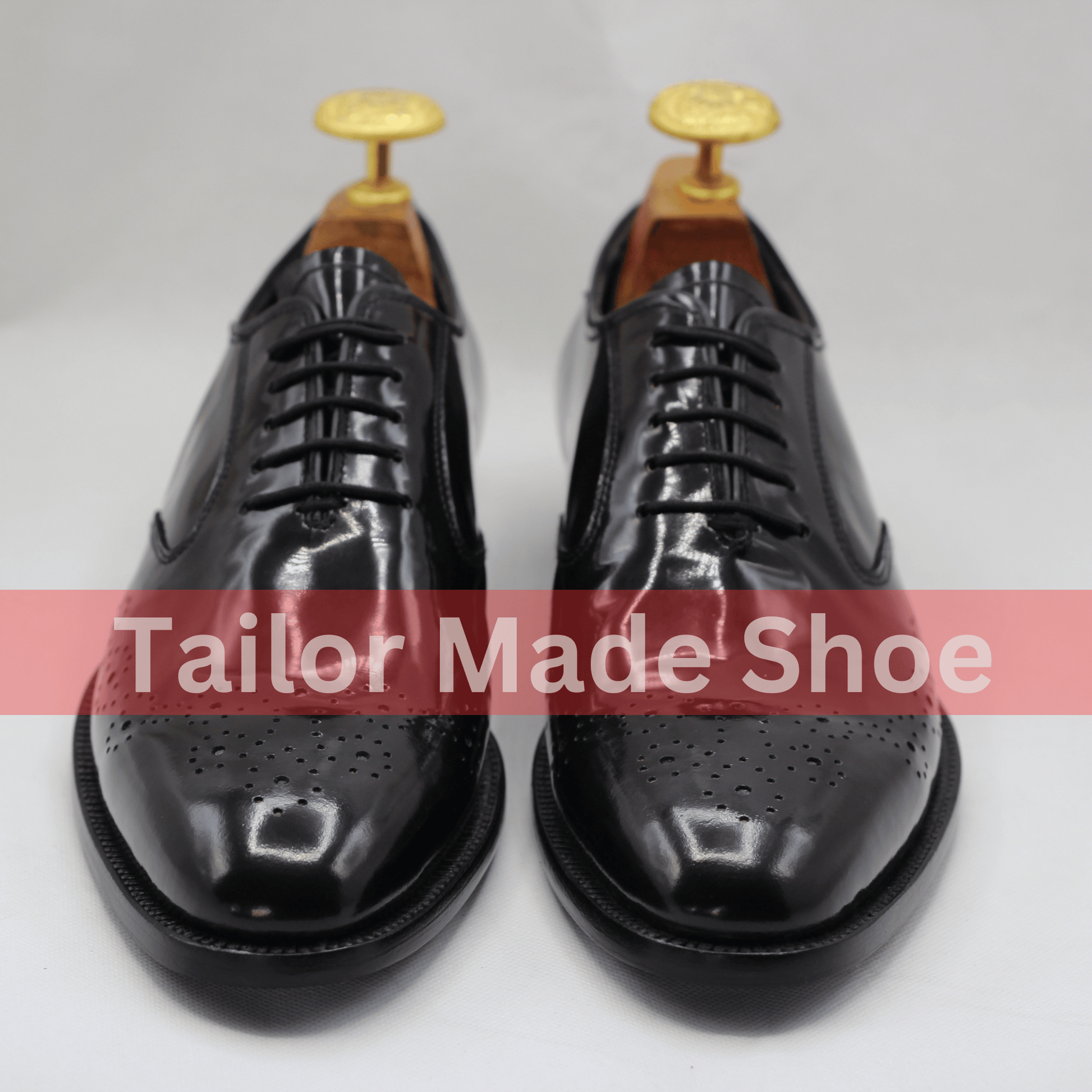 Handmade Black Oxford Shoes – Premium Patent Leather Design Timeless Black Leather Shoes – Perfect for Weddings & Business Wear