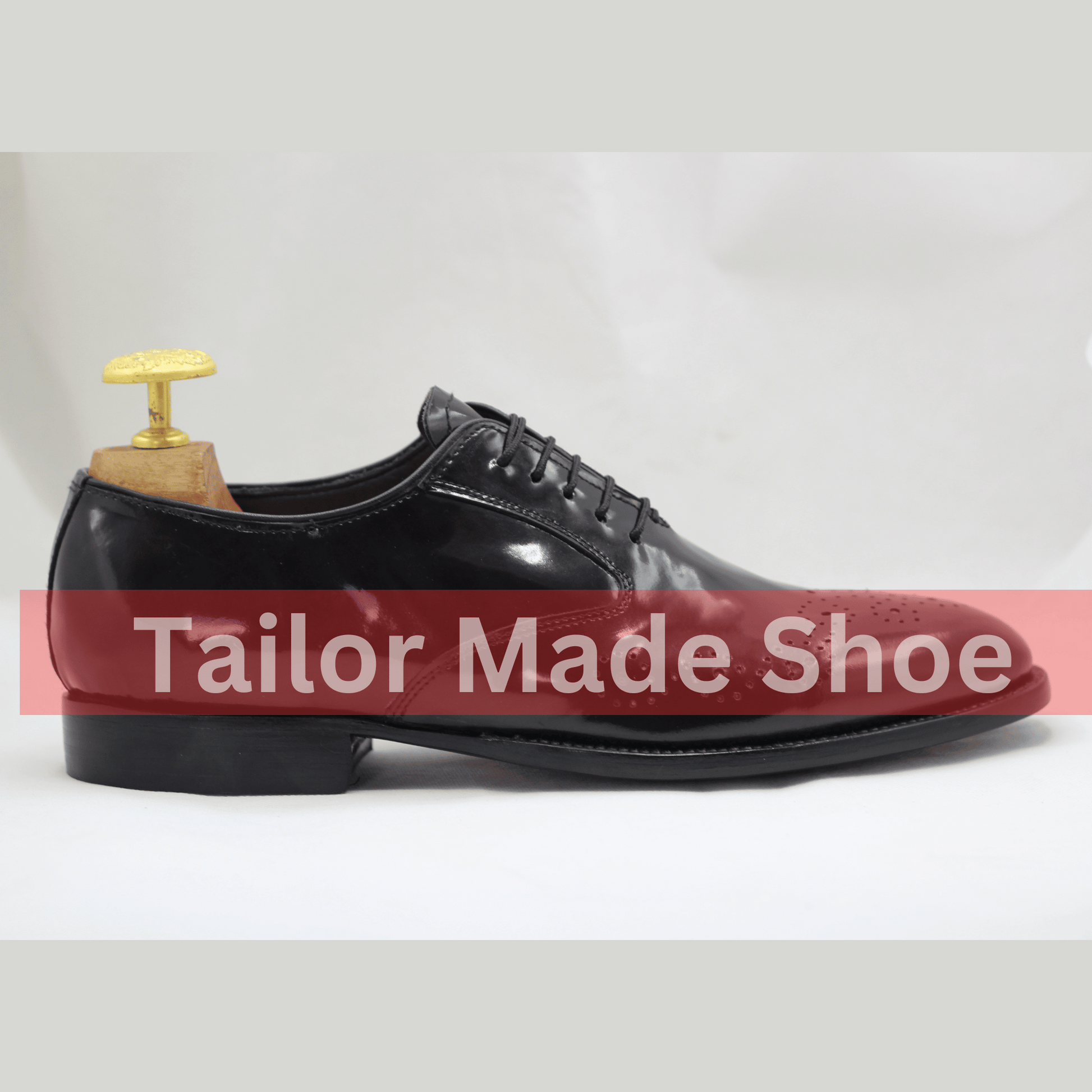 Handmade Black Oxford Shoes – Premium Patent Leather Design Timeless Black Leather Shoes – Perfect for Weddings & Business Wear