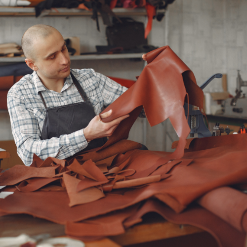 Handmade Men's Premium Leather Shoes, Belt & Bag Set-Elevate Your Style