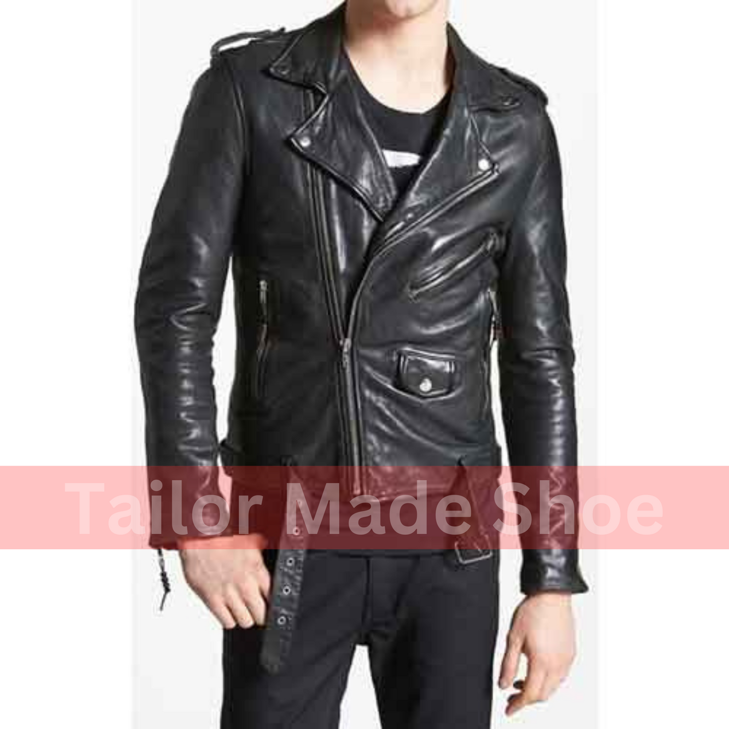 Men's Leather Jacket, Mens Black Jacket, Men’s Biker Leather Jacket, Biker