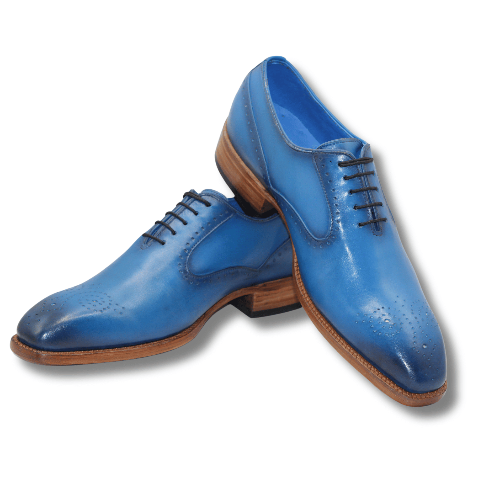 Men’s Luxury Blue Oxford Shoes