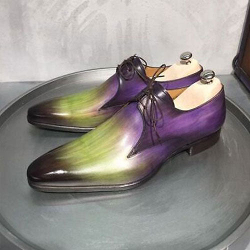 Hand painted hot sale leather shoes