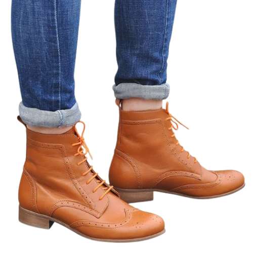 Wingtip boots fashion womens