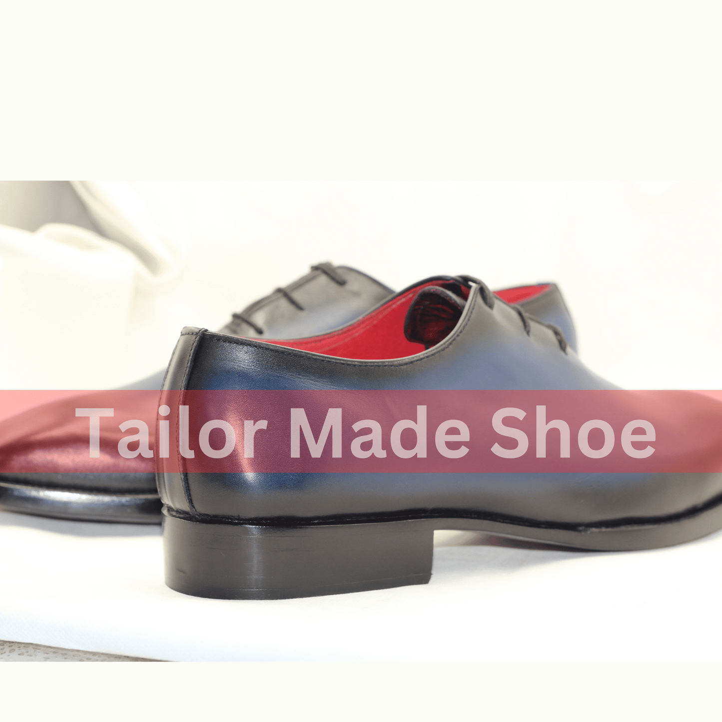 Artisan-Crafted Blue Leather Shoes – The Epitome of Sophistication Handcrafted Premium Blue Leather Shoes with Black Finish – Modern Elegance