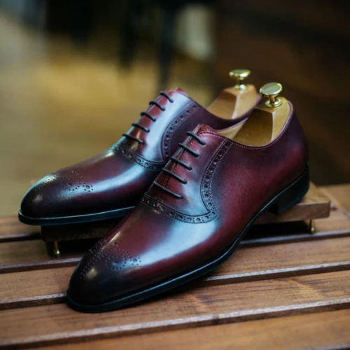 Bespoke Craftsmanship Tailor-Made Leather Oxfords, Custom-Made Shoes, Handcrafted Handstitched Shoes, Handpainted Shoes, Laceup Mens Dress Shoes