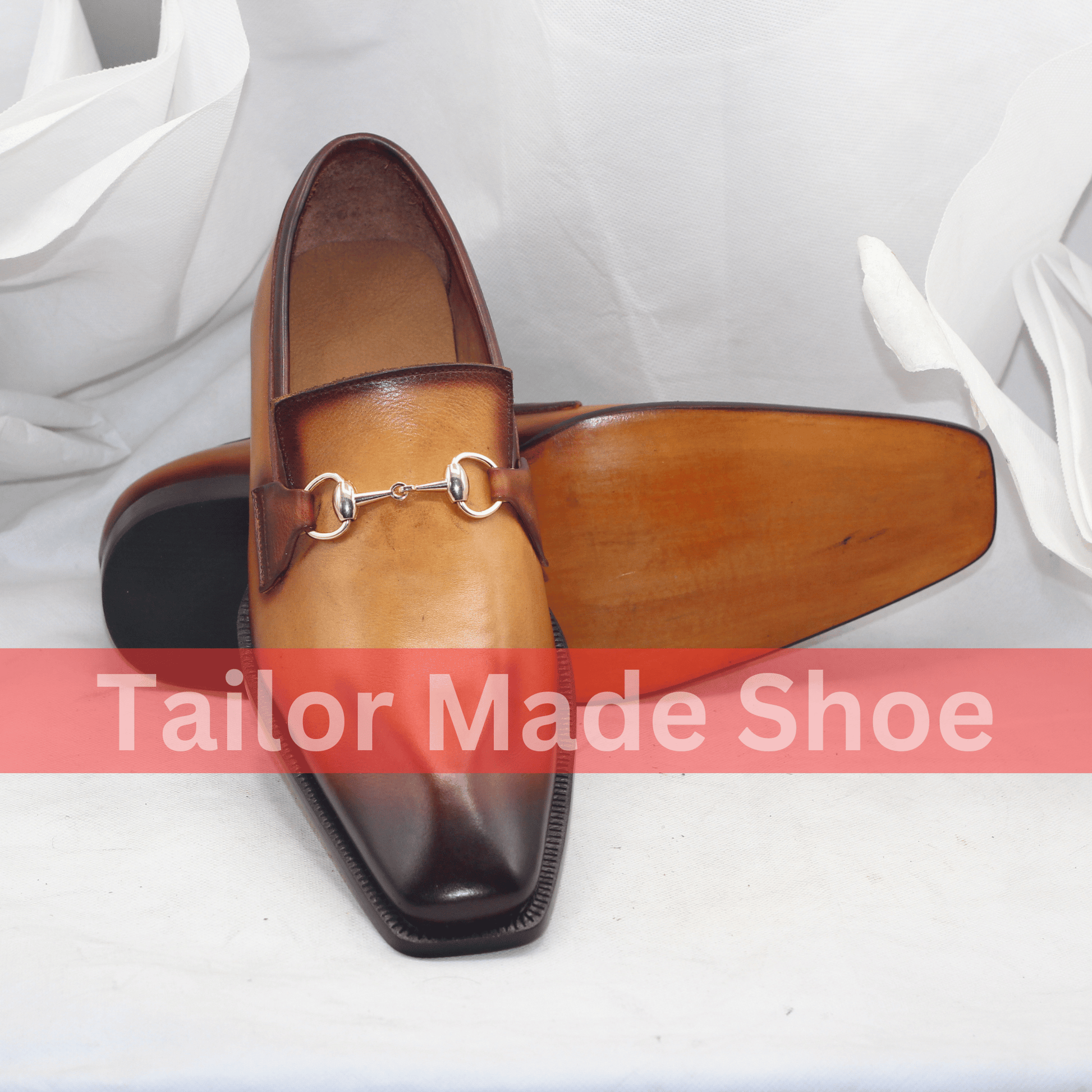 Bespoke Two-Tone Shoes – Beige And Brown Artisan-Crafted Leather Loafers Shoes Your Impeccable Style Premium Patent Leather Shoes Slip-on Shoes, Whole Cut Shoes, for Mens