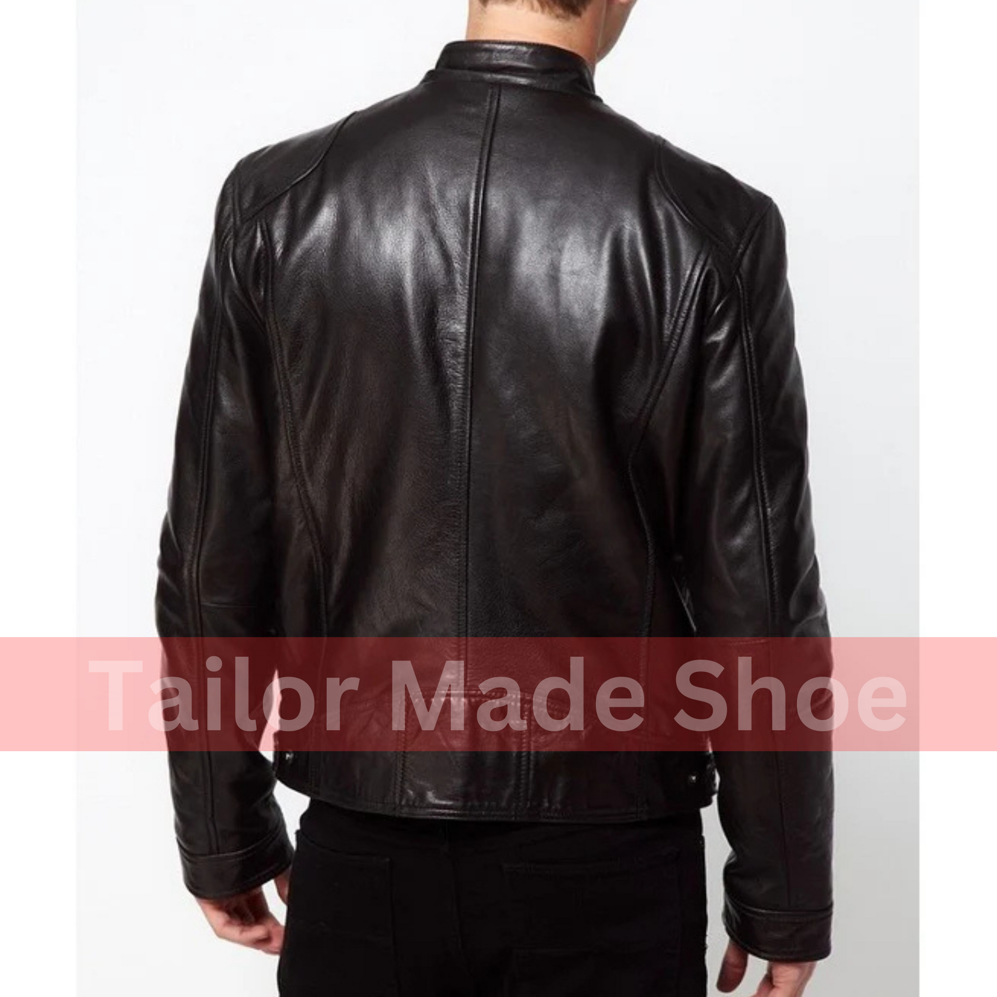 Christmas Collection Soft Lambskin Leather Men's Bomber Biker Jackets