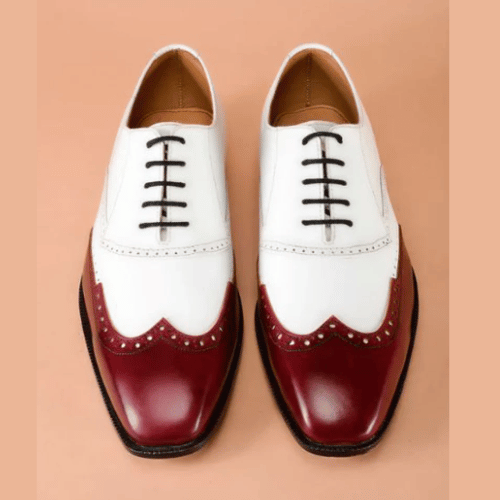 Custom Made Handmade Goodyear Welted Shoes Genuine Calf Leather Wingtip Shoes Oxford Shoes Laceup Shoes Wedding Shoes for Mens
