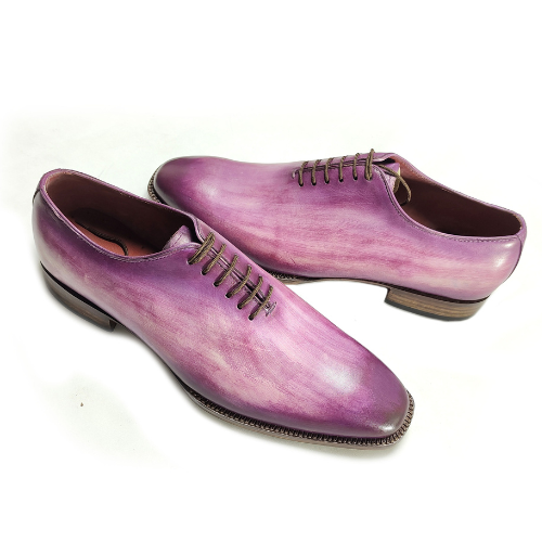Custom Made Handmade Goodyear Welted Shoes Hand Painted Unique Design Premium Quality Two Tone Leather Lace Up Oxford Mens Dress Shoes