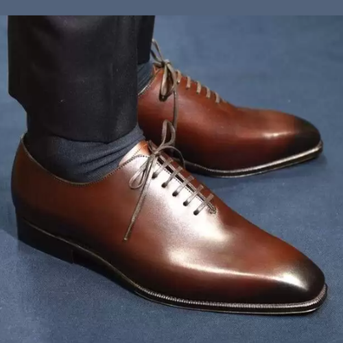 Exquisite Tailor-Made Oxfords Walk in Luxury Style, Handmade Shoes Premium Quality Burgundy Leather Whole Cut Oxford Premium Shoes For Mens