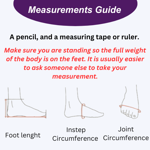 How to make feet measurements 