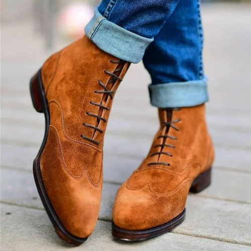 Handcrafted Suede Boots Quality and Class, Handmade Custom Premium Quality Suede Long Boots Winter Boots  Laceup Men's Boots Women's Boots