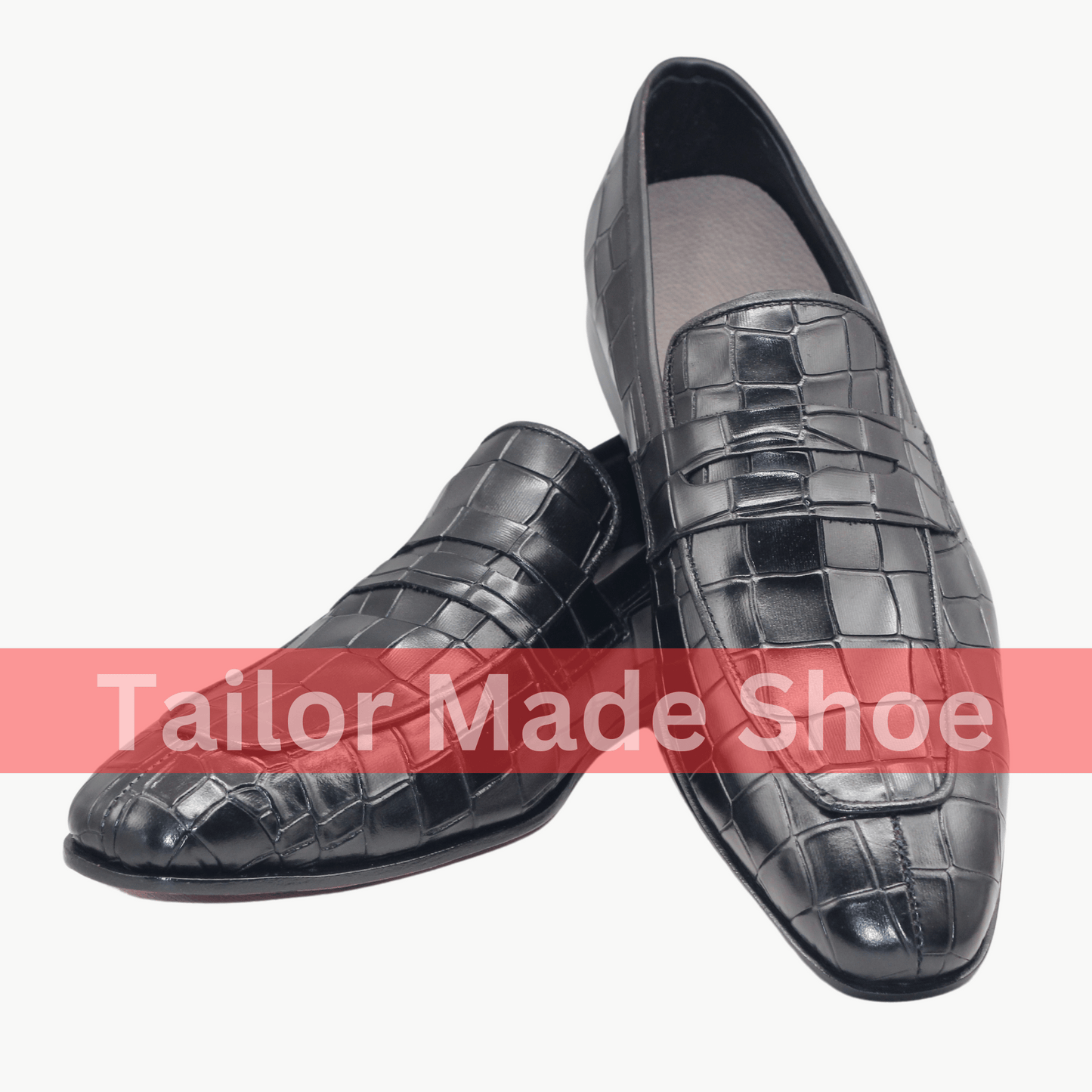 Handmade Luxury Crocodile Leather Loafers for Men – Bespoke Craftsmanship for Weddings and Style 