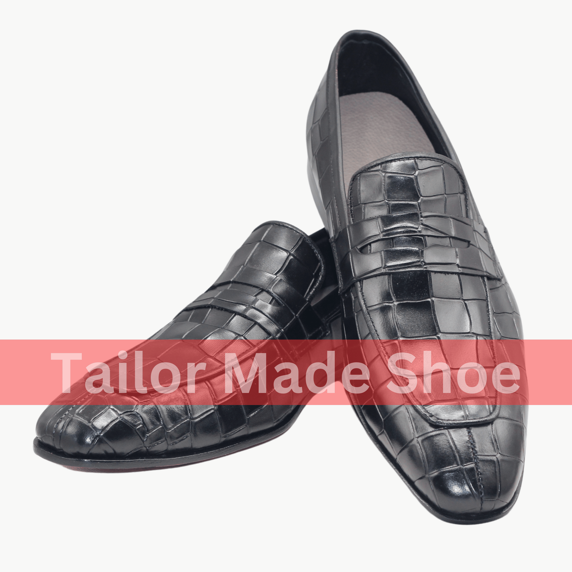 Handmade Luxury Crocodile Leather Loafers for Men – Bespoke Craftsmanship for Weddings and Style 