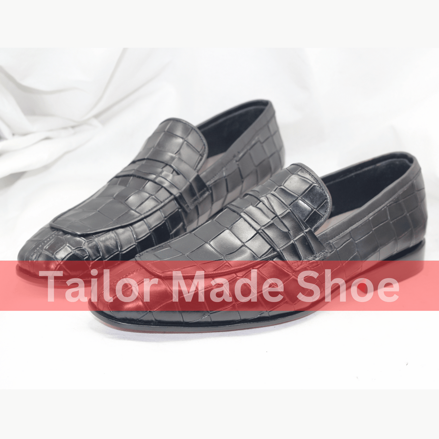 Handmade Luxury Crocodile Leather Loafers for Men – Bespoke Craftsmanship for Weddings and Style 