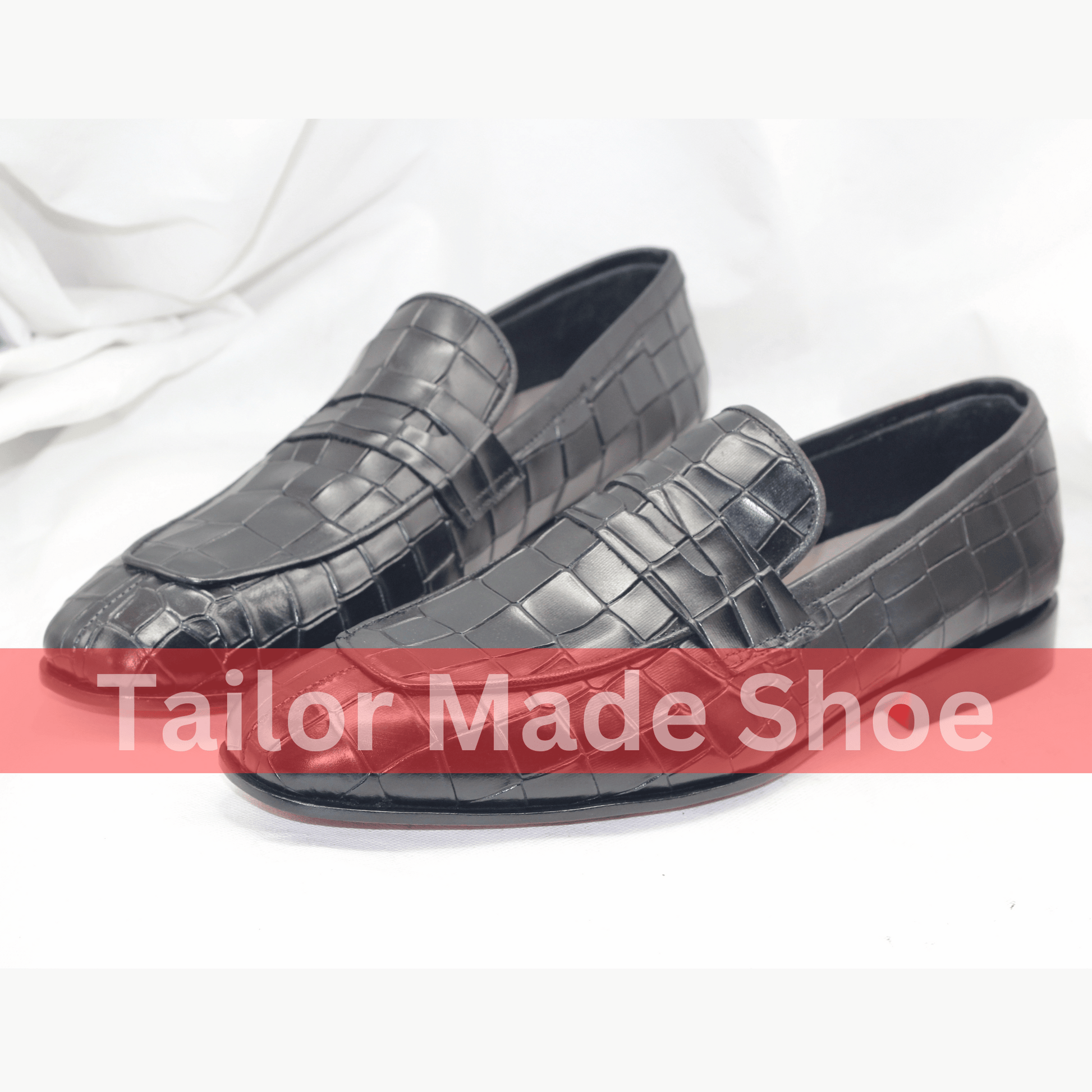 Handmade Luxury Crocodile Leather Loafers for Men – Bespoke Craftsmanship for Weddings and Style 