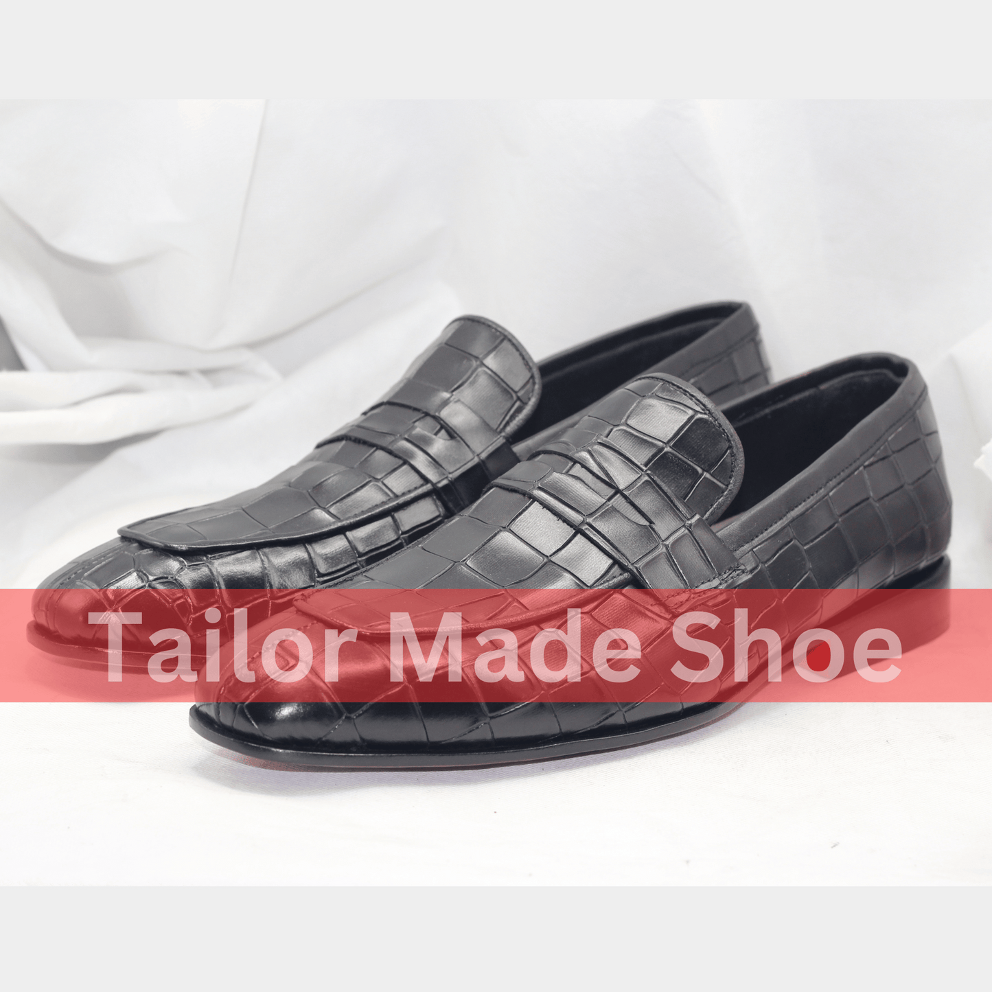 Handmade Luxury Crocodile Leather Loafers for Men – Bespoke Craftsmanship for Weddings and Style 