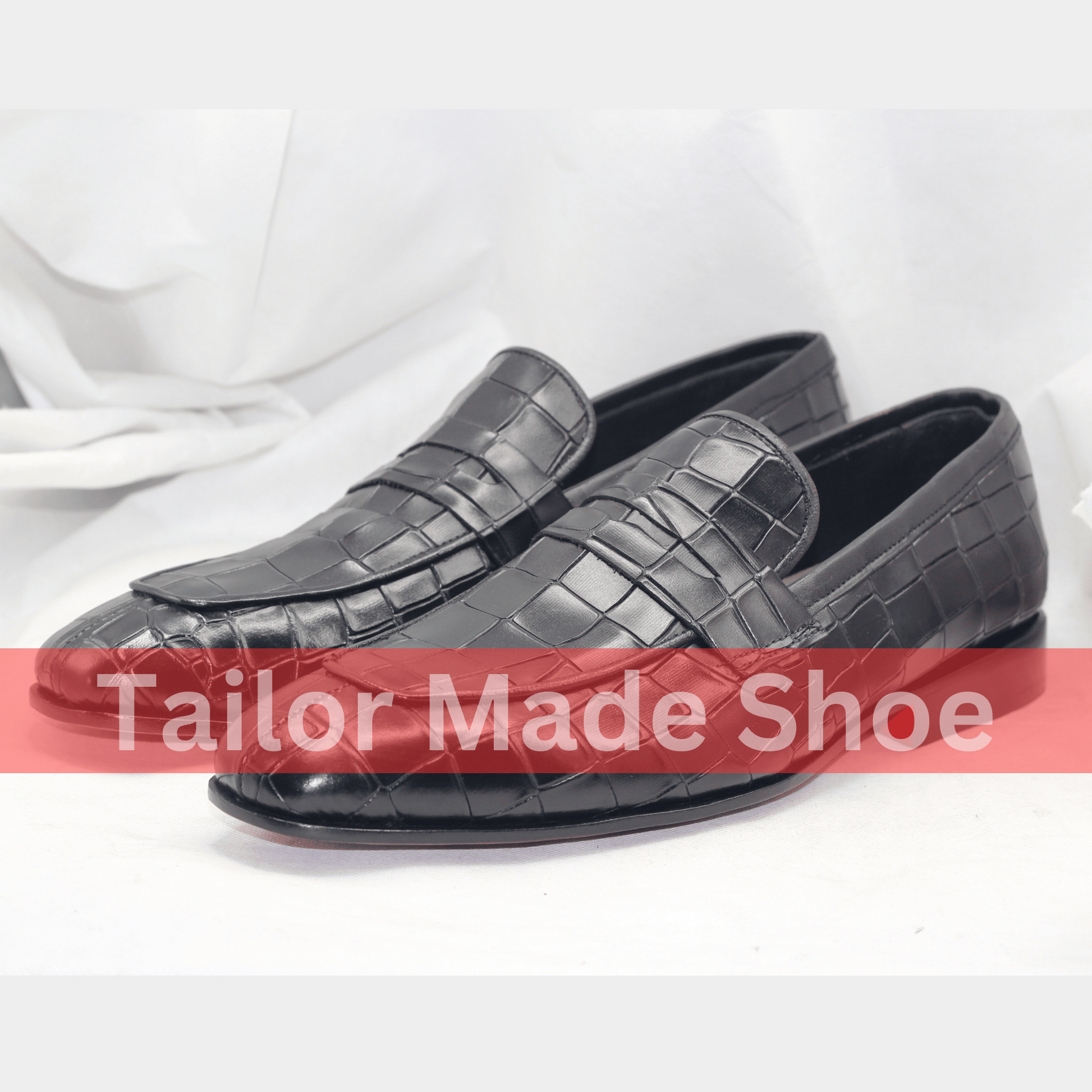 Handmade Luxury Crocodile Leather Loafers for Men – Bespoke Craftsmanship for Weddings and Style 