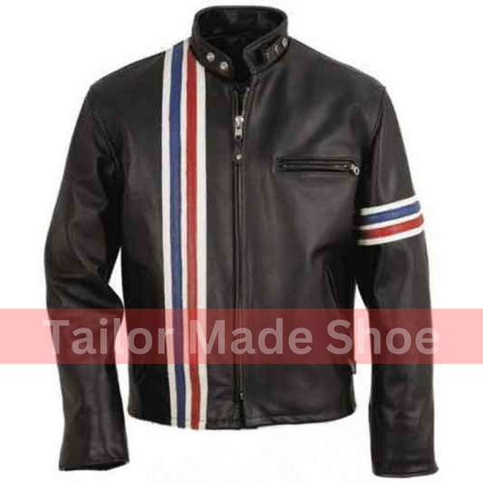 Handmade Premium Quality Men Jacket, Easy Rider Motorcycle Leather Men's Jackets