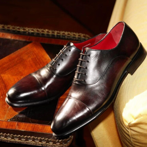 Luxury Tailor-Made Oxford Shoes Your Feet, Your Rules, Toe Cap Shoes, Bespoke Handmade Premium Quality Shoes For Mens