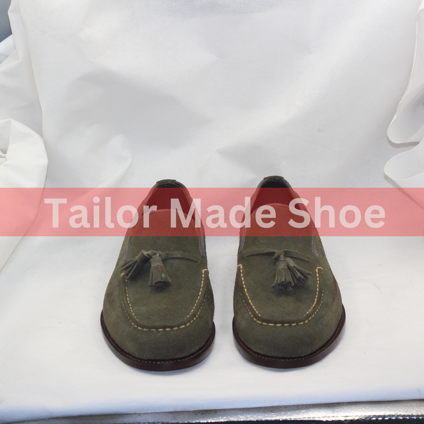 Luxury Men’s Green Suede Tassel Loafers Sophisticated Olive Green Suede Loafers – Comfortable and Durable Design
– Perfect for Casual and Formal Wear