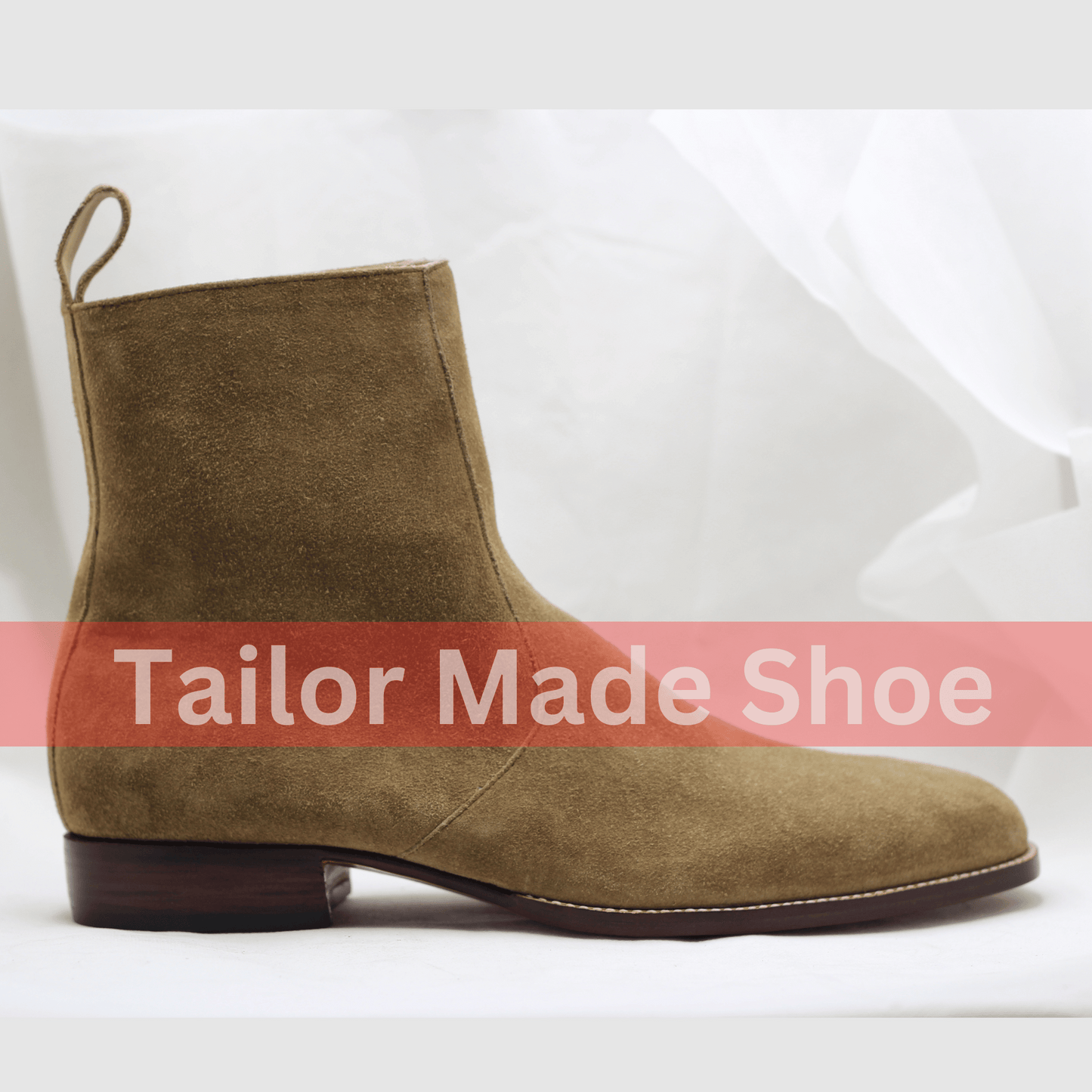 Luxury Suede Ankle Boots for Men – Tan Leather, Timeless Style Handmade Men’s Chelsea Boots – Tan Suede, Perfect Everyday Wear