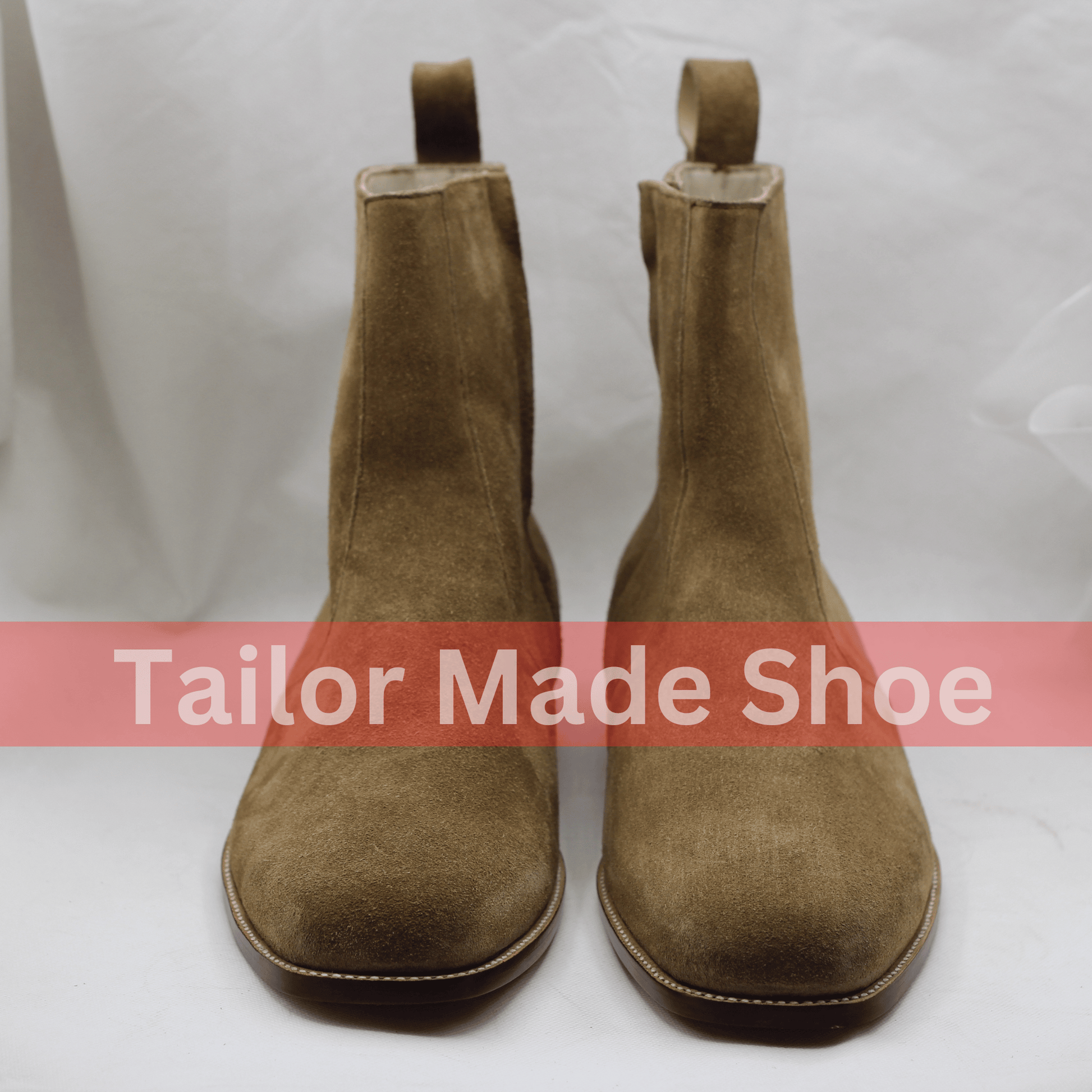 Luxury Suede Ankle Boots for Men – Tan Leather, Timeless Style Handmade Men’s Chelsea Boots – Tan Suede, Perfect Everyday Wear
