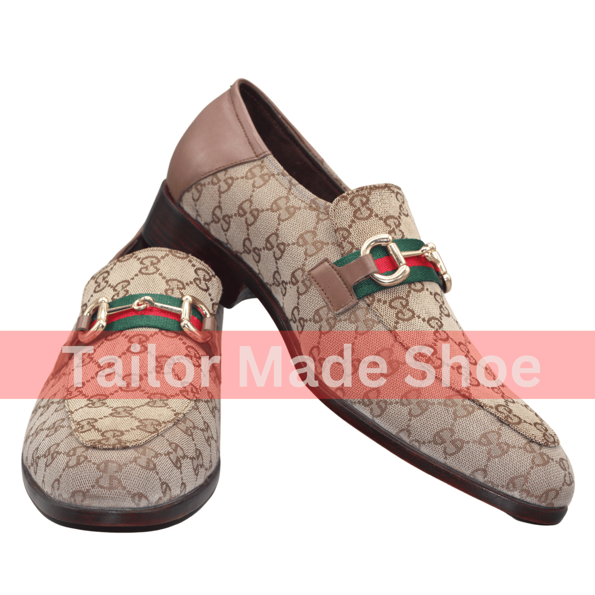 Sophisticated Handmade Loafers - Unique Monogram Pattern & Gold Details Men's Luxury Dress Shoes Ultimate Comfort & Style