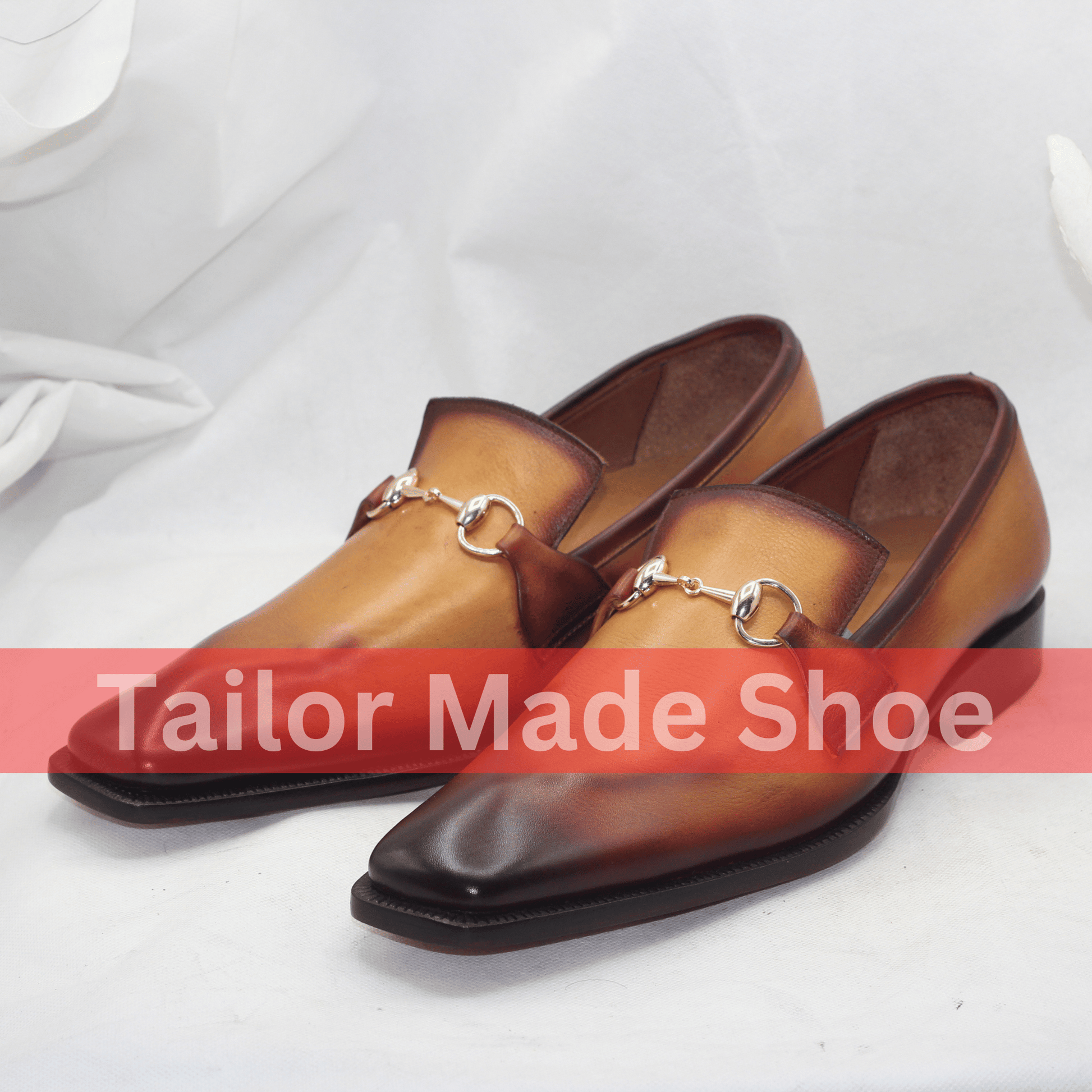 Bespoke Two-Tone Shoes – Beige And Brown Artisan-Crafted Leather Loafers Shoes Your Impeccable Style Premium Patent Leather Shoes Slip-on Shoes, Whole Cut Shoes, for Mens