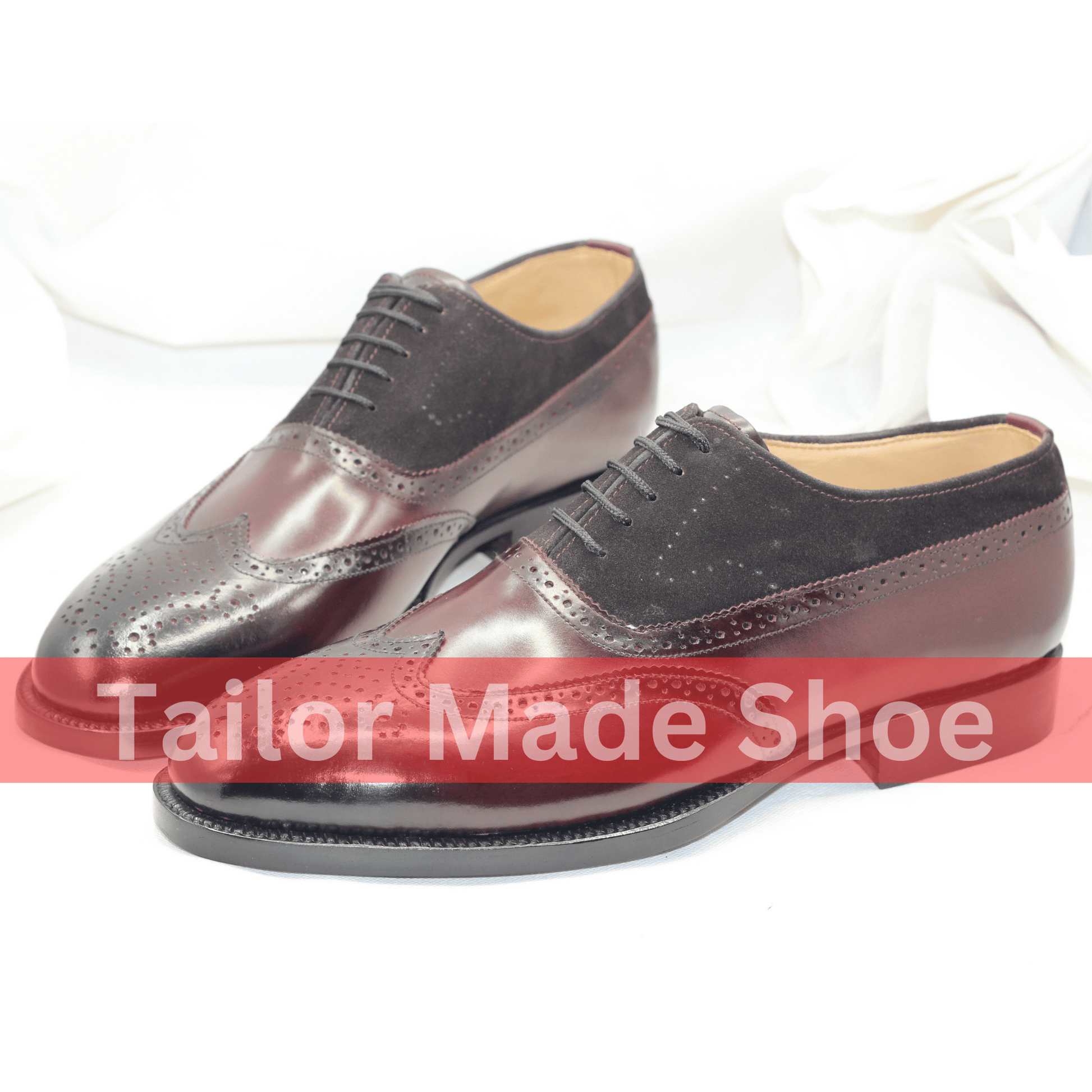 Handmade Two-Tone Leather Brogues – Luxury Men's Wedding Shoes Handcrafted Leather Oxford Brogues – Perfect for Weddings and Style Enthusiasts