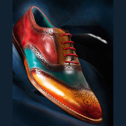 Tailor-Made Bespoke Shoes Goodyear welted Shoes Flame Treated Premium Quality Leather Shoes Multi Color Unique Design Men's Shoes