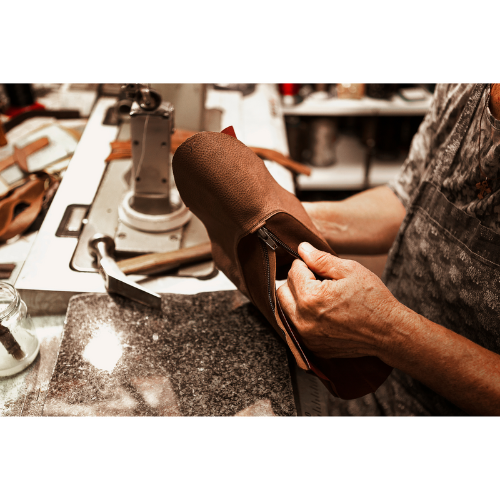 Tailor Made Shoemaker Making Shoes