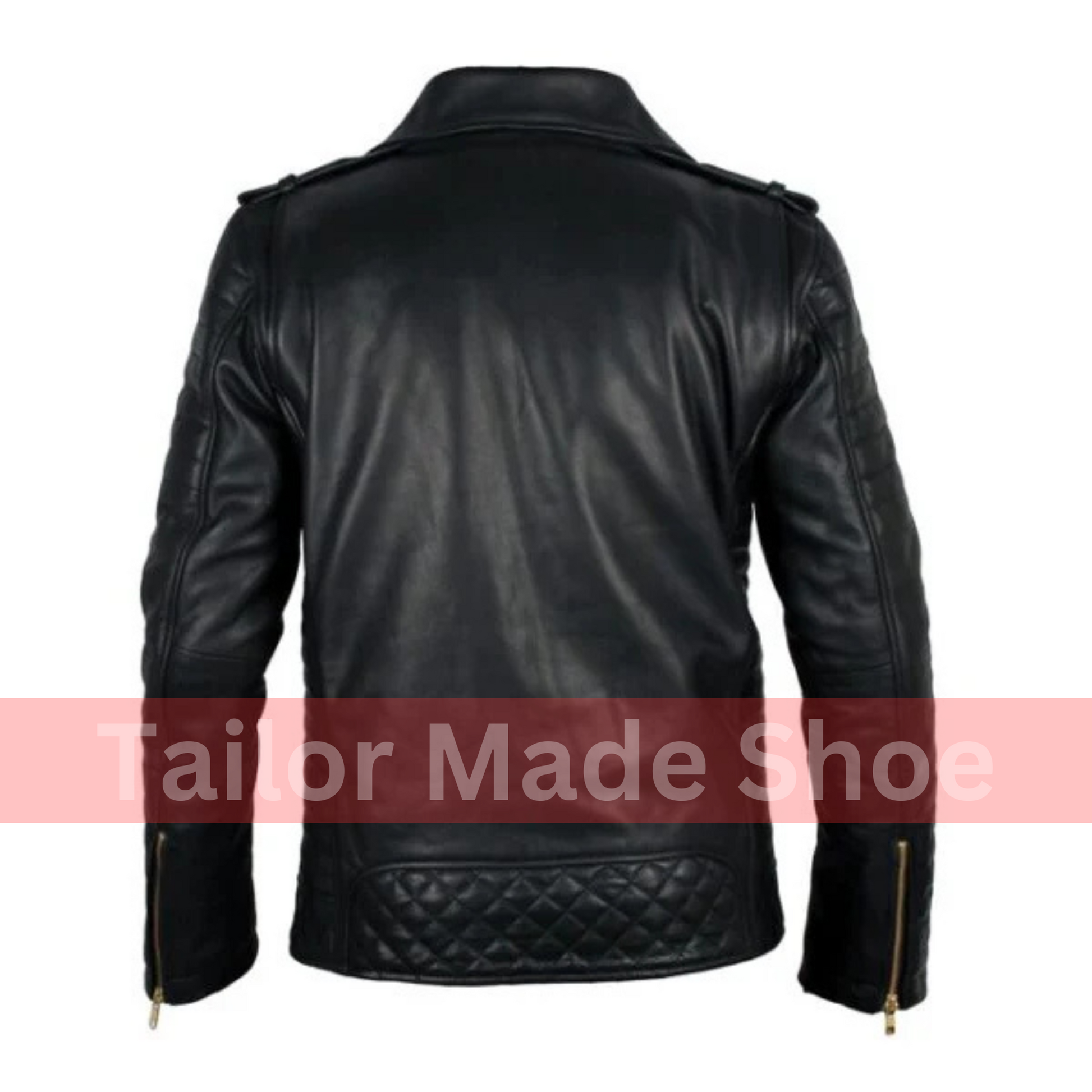 Tailor Made Black Biker Leather Jacket For Men's, Men Fashion Leather Jackets