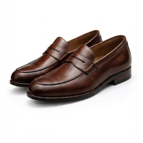Handmade Leather Penny Loafers