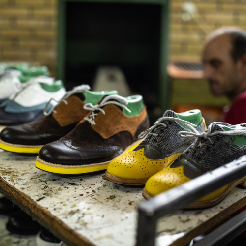 Premium Shoes Handmade Men Blue Stingray Fish leather Oxford shoes Lace up Men's shoes