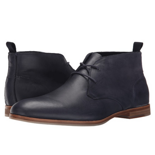 Tailor Made Handmade Bespoke Ankle Black Chukka Leather Boots