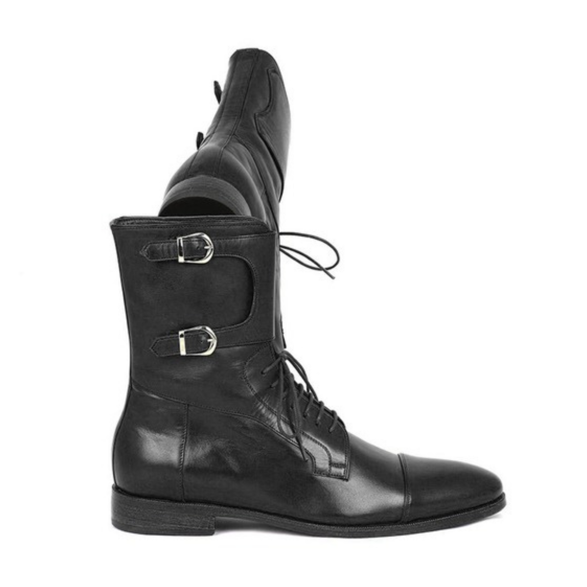 Lace up monk boots best sale