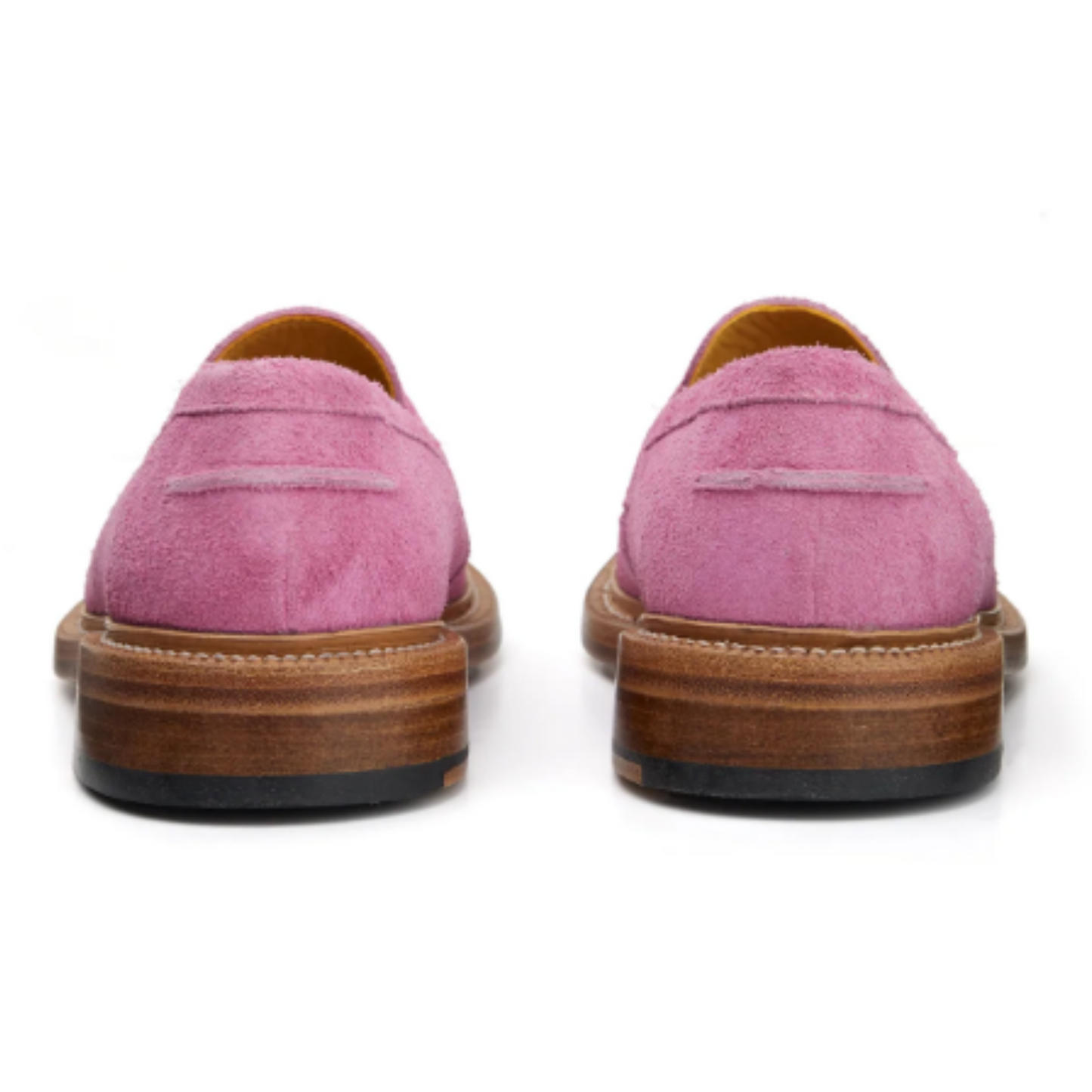 Tailor Made Handmade Pink Suede Tassels Slip On Moccasins Loafers Shoes